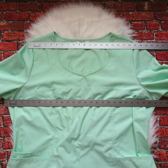 💰3/$25 ADAR Nurse Medical Scrubs Mint Green Healthcare Uniform Cinched 3XL - Picture 11 of 12